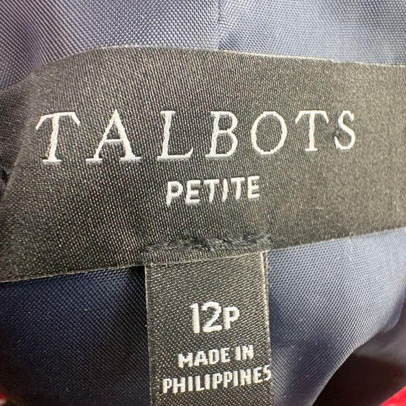 Talbots Petite Red Plaid Wool Blend Blazer | Tartan | 12P - Picture 11 of 12